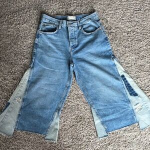 Free People Light Blue Flare Jeans